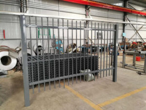 Galvanized steel fencing